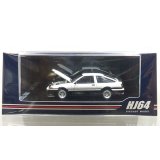 Hobby Japan 1/64 Toyota Sprinter Trueno JDM Style White / Black 後期型