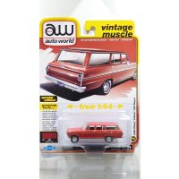 auto world 1/64 1963 Chevy Nova II Wagon Rally Red
