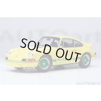 AUTOart 1/18 Porsche 911 Carrera 2.7 RS (Light Yellow with Green stripes)