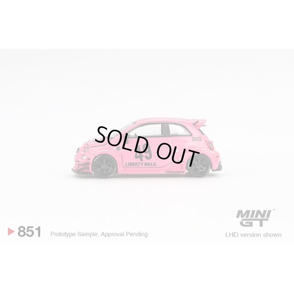 画像4: MINI GT 1/64 Abarth 595 LB-WORKS x Abas Works Pink (LHD)