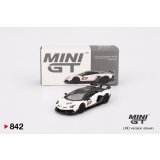 MINI GT 1/64 Lamborghini Aventador SVJ 63 Bianco Asopo (White) (LHD)
