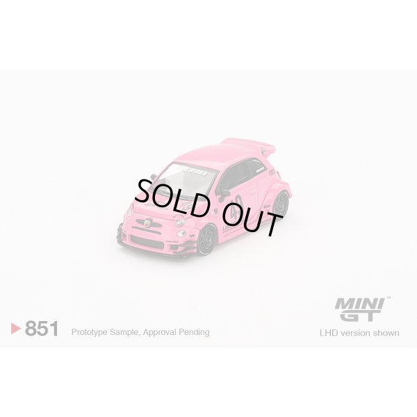 画像2: MINI GT 1/64 Abarth 595 LB-WORKS x Abas Works Pink (RHD)