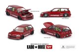 MINI GT 1/64 Honda Civic EF Kaido Works V2 Red (LHD)