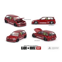 MINI GT 1/64 Honda Civic EF Kaido Works V2 Red (LHD)