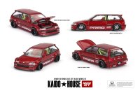 MINI GT 1/64 Honda Civic EF Kaido Works V2 Red (LHD)