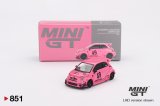 MINI GT 1/64 Abarth 595 LB-WORKS x Abas Works Pink (RHD)
