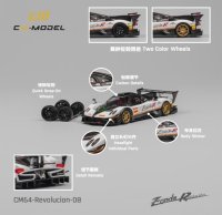 CM Model 1/64 Pagani Zonda Revolution White