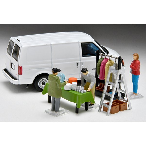 画像3: TOMYTEC 1/64 Diorama Collection #CarSnap 26a Swap Meet