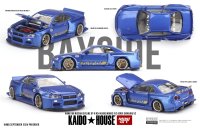MINI GT 1/64 Nissan Skyline GT-R R34 Kaido Works V2 Aero SHINJUKU V2 (RHD)