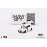 MINI GT 1/64 Abarth 595 LB-WORKS x Abas Works Gala White (LHD)
