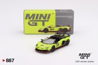 MINI GT 1/64 Lamborghini Aventador SVJ 63 Roadster Verde Shock (Light Green) (RHD)