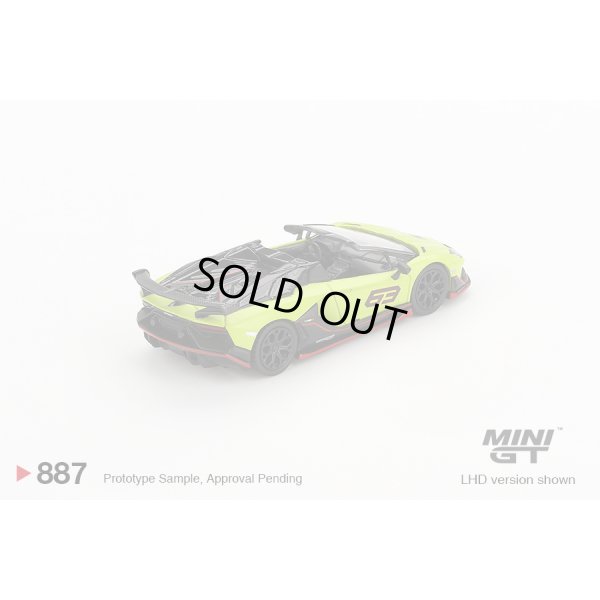 画像3: MINI GT 1/64 Lamborghini Aventador SVJ 63 Roadster Verde Shock (Light Green) (LHD)