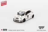 MINI GT 1/64 Abarth 595 LB-WORKS x Abas Works Gala White (LHD) [Blister Packaging]