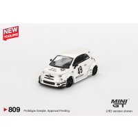 MINI GT 1/64 Abarth 595 LB-WORKS x Abas Works Gala White (LHD) [Blister Packaging]
