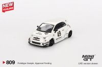 MINI GT 1/64 Abarth 595 LB-WORKS x Abas Works Gala White (LHD) [Blister Packaging]