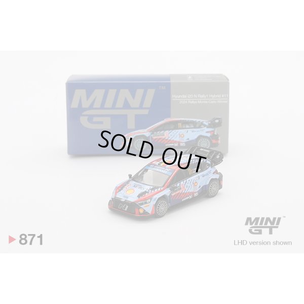 画像1: MINI GT 1/64 Hyundai i20 N Rally1 Monte Carlo Rally 2024 Winner #11 (LHD)