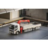 Gaincorp Products 1/64 Mitsubishi FUSO Fighter (1024) White with Crane & Scrap Tractor Head