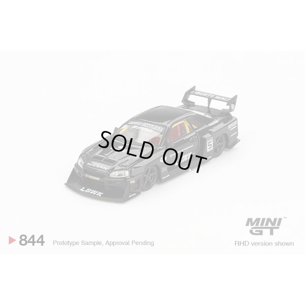 画像1: MINI GT 1/64 Nissan LB-ER34 Super Silhouette Skyline Black (RHD) [Blister Packaging]