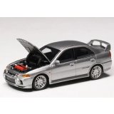 MOTORHELIX 1/64 Mitsubishi Lancer Evolution IV Steel Silver Metallic