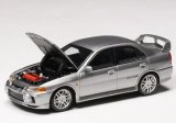 MOTORHELIX 1/64 Mitsubishi Lancer Evolution IV Steel Silver Metallic