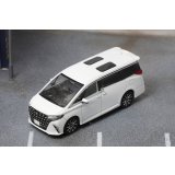 Diecast Team 1/64 Toyota Alphard 2024 White RHD
