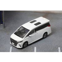 Diecast Team 1/64 Toyota Alphard 2024 White RHD