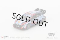MINI GT 1/64 Hyundai i20 N Rally1 Monte Carlo Rally 2024 Winner #11 (LHD) [Blister Packaging]