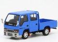 MODEL1 1/64 ISUZU ELF NHR Double Cab Custom Version Blue (LHD)