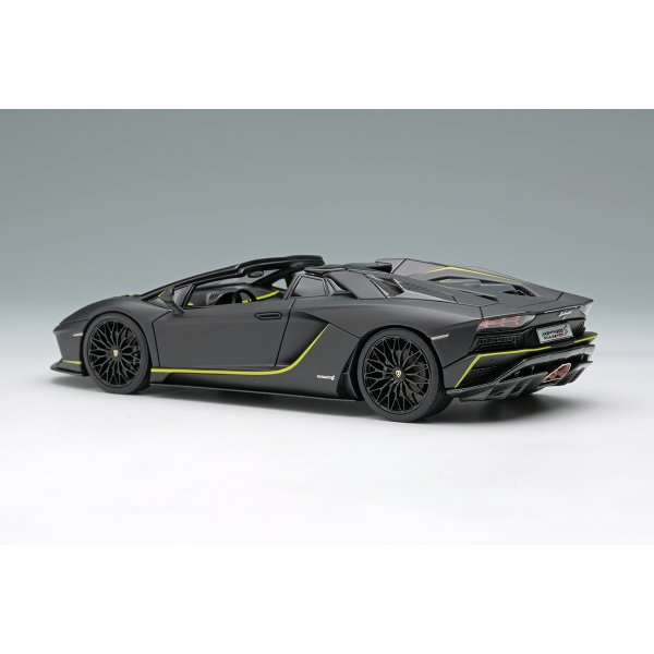 画像3: EIDOLON COLLECTION 1/43 Lamborghini Aventador S Roadster Japan Limited Edition 2021 Nero Pulso / Green Stripe Limited 50 pcs.