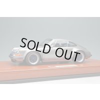 EIDOLON 1/18 Singer 911 (964) Coupe Titanium Silver / Navy Stripe Limited 100 pcs.