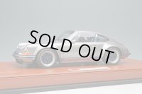 EIDOLON 1/18 Singer 911 (964) Coupe Titanium Silver / Navy Stripe Limited 100 pcs.