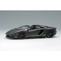 EIDOLON COLLECTION 1/43 Lamborghini Aventador S Roadster Japan Limited Edition 2021 Nero Pulso / Green Stripe Limited 50 pcs.