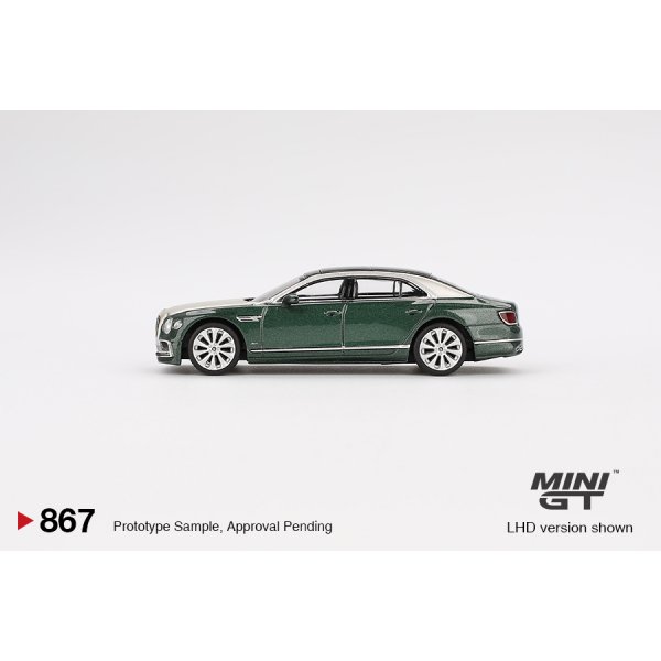 画像4: MINI GT 1/64 Bentley Flying Spur White Sand Verdant (RHD)