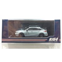 Hobby Japan 1/64 Honda Civic Type R (FL5) Racing Black Package 2025 Sonic Gray Pearl