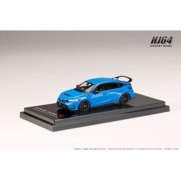 画像2: Hobby Japan 1/64 Honda Civic Type R (FL5) Racing Black Package 2025 Racing Blue Pearl