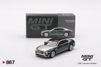MINI GT 1/64 Bentley Flying Spur White Sand Verdant (RHD)