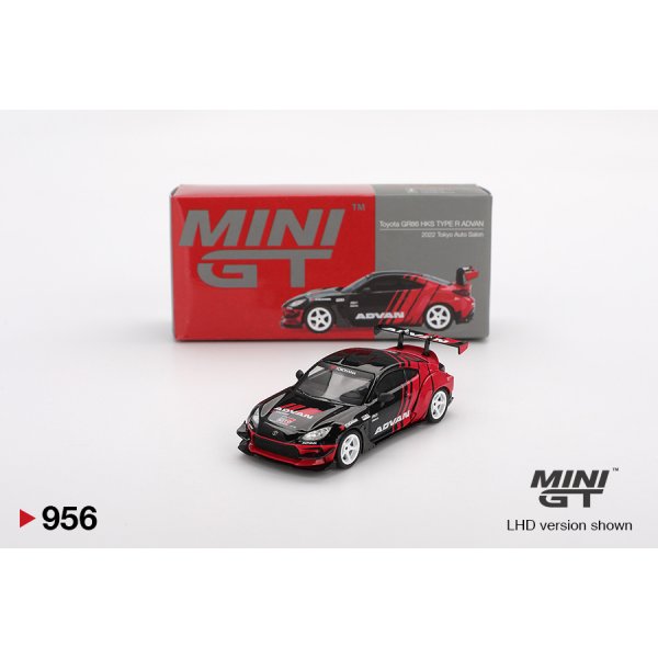 画像1: MINI GT 1/64 Toyota GR86 HKS Type-R Advan 2022 Tokyo Auto Salon (RHD)