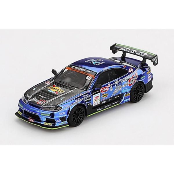 画像1: MINI GT 1/64 Nissan Silvia (S15) D-MAX Racing 2023 D1GP #46 末永正雄 日本限定 [Blister Packaging]