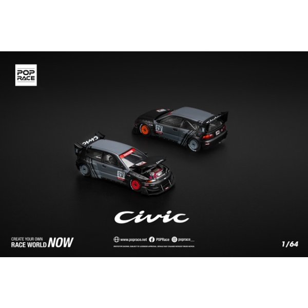 画像9: POP RACE 1/64 Pandem Civic EG6 "KANJOZOKU (環状族)"