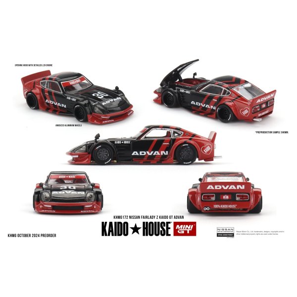 画像1: MINI GT 1/64 Nissan Fairlady Z Kaido GT Advan (RHD)