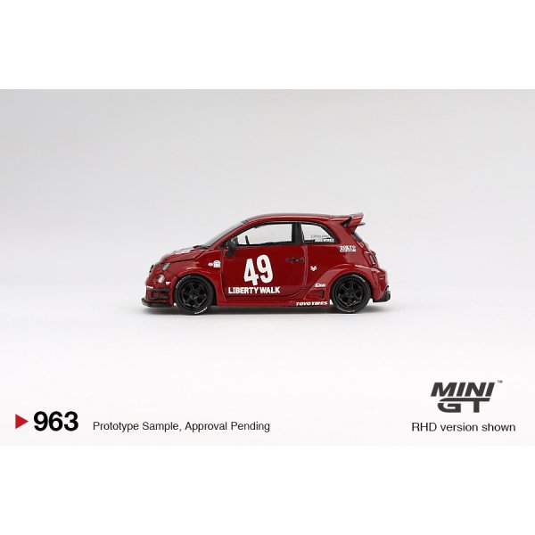 画像4: MINI GT 1/64 Abarth 595 LB-WORKS x Abarth Works Red (RHD)