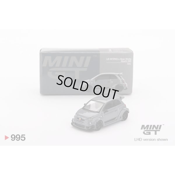 画像1: MINI GT 1/64 Abarth 595 LB-WORKS x Abarth Works Gray (RHD)