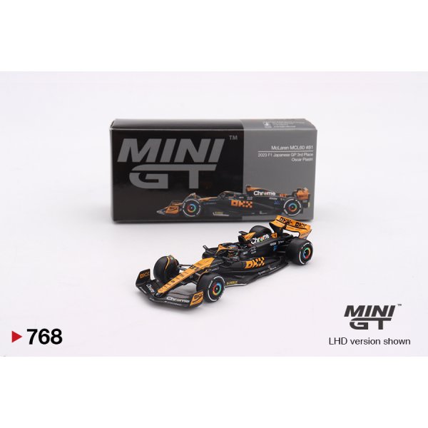 画像1: MINI GT 1/64 McLaren F1 MCL60 2023 3rd place winner #81 Japanese Grand Prix O. Piastri
