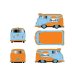 画像6: M2 Machines 1/64 1960 Volkswagen Delivery Van Gulf Blue/Orange (6)