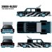 画像6: M2 Machines 1/64 Chevrolet Cheyenne Super 3 1973 Stars & Stripes Black (6)