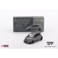 MINI GT 1/64 Abarth 595 LB-WORKS x Abarth Works Gray (LHD)