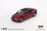 MINI GT 1/64 Mercedes-Benz EQS 580 4MATIC Red Metallic (LHD)