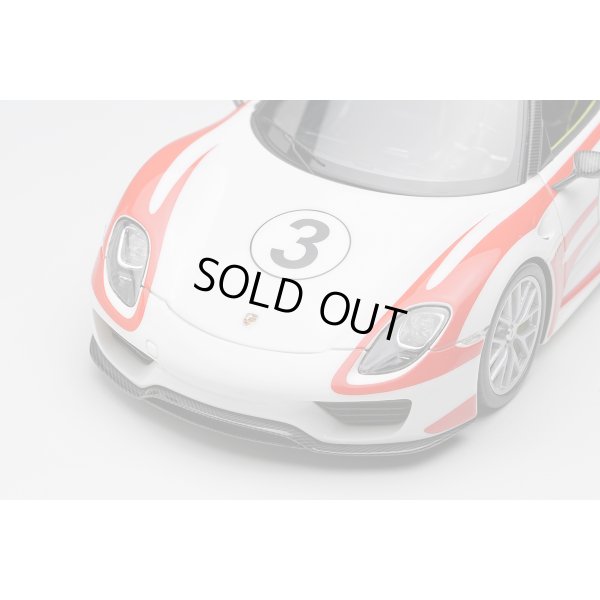 画像7: EIDOLON COLLECTION 1/43 Porsche 918 Spyder Weissach Package 2011 White / Red Salzburg Stripes