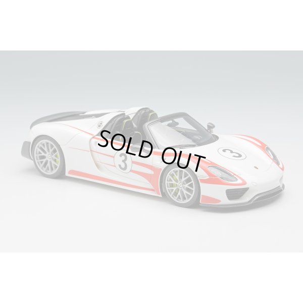 画像5: EIDOLON COLLECTION 1/43 Porsche 918 Spyder Weissach Package 2011 White / Red Salzburg Stripes