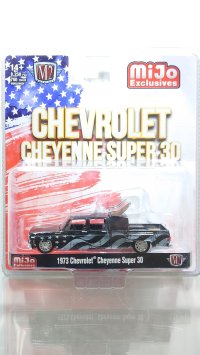 M2 Machines 1/64 Chevrolet Cheyenne Super 3 1973 Stars & Stripes Black